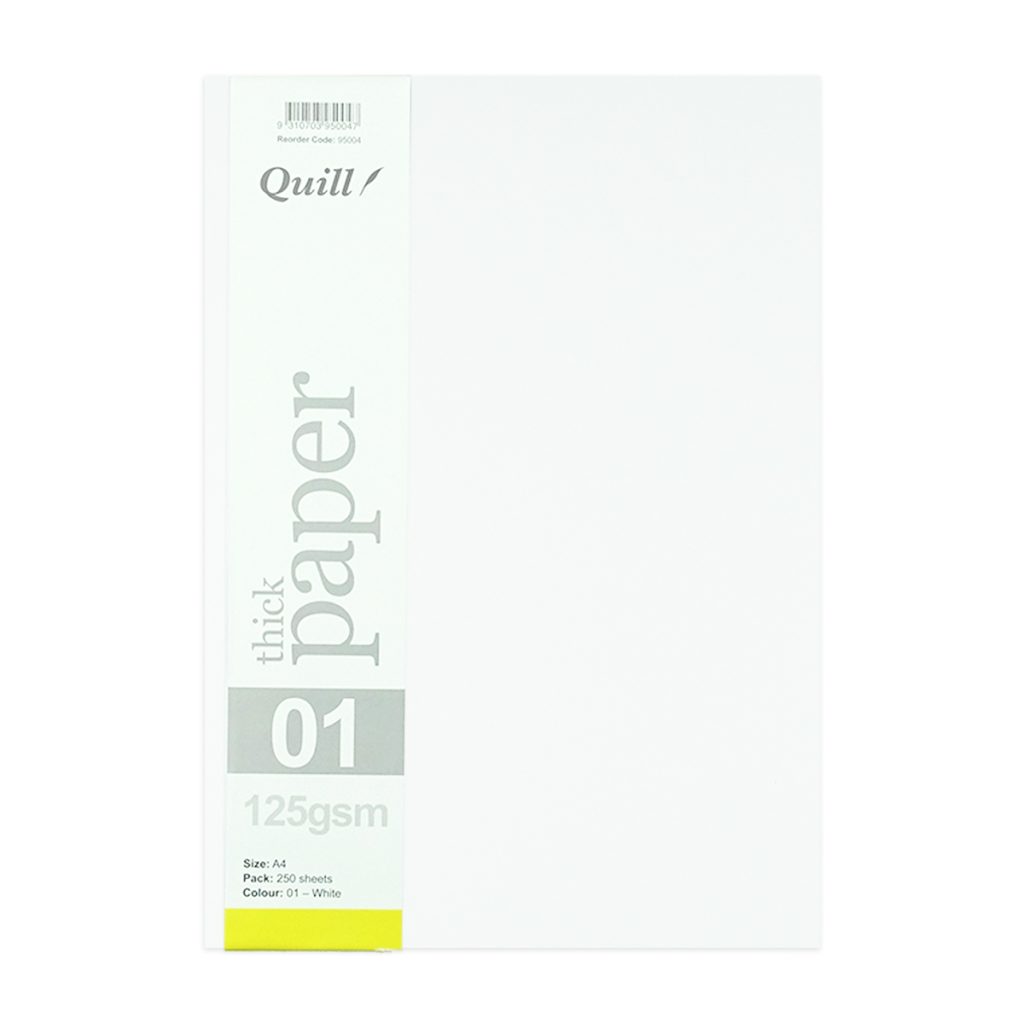 Quill Paper 125GSM A4 250 PK White Quill Paper